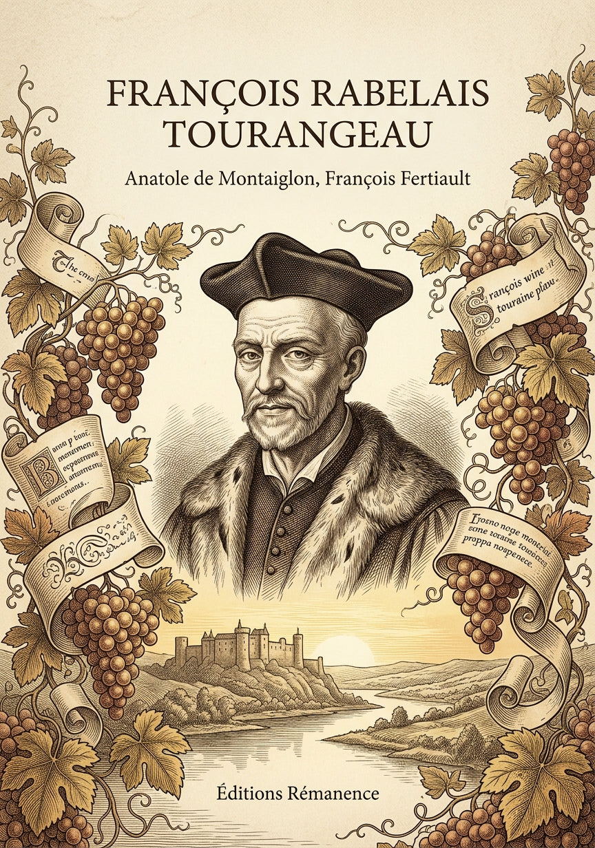Livre François Rabelais tourangeau par Anatole de Montaiglon, François Fertiault - Couverture - Editions Remanence