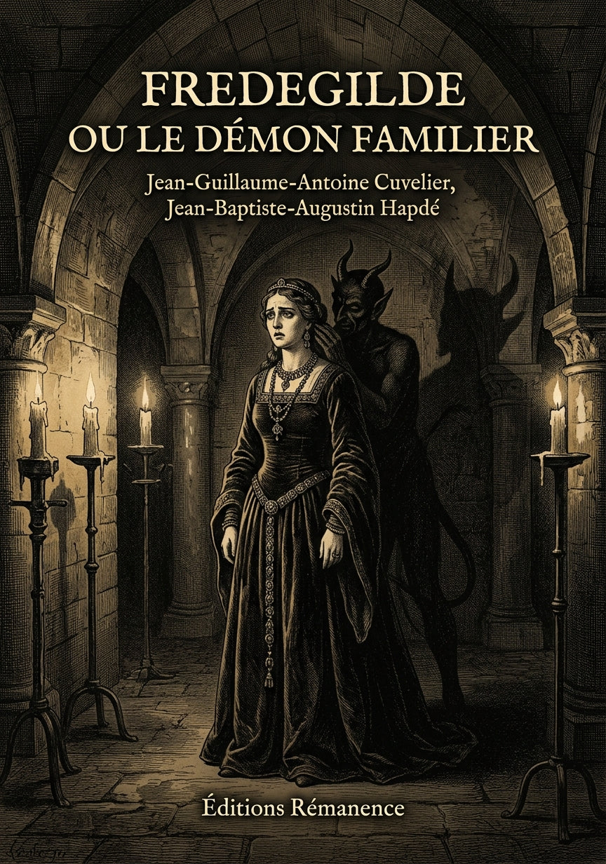 Livre Fredegilde ou le Démon familier par Jean-Guillaume-Antoine Cuvelier, Jean-Baptiste-Augustin Hapdé - Couverture - Editions Remanence