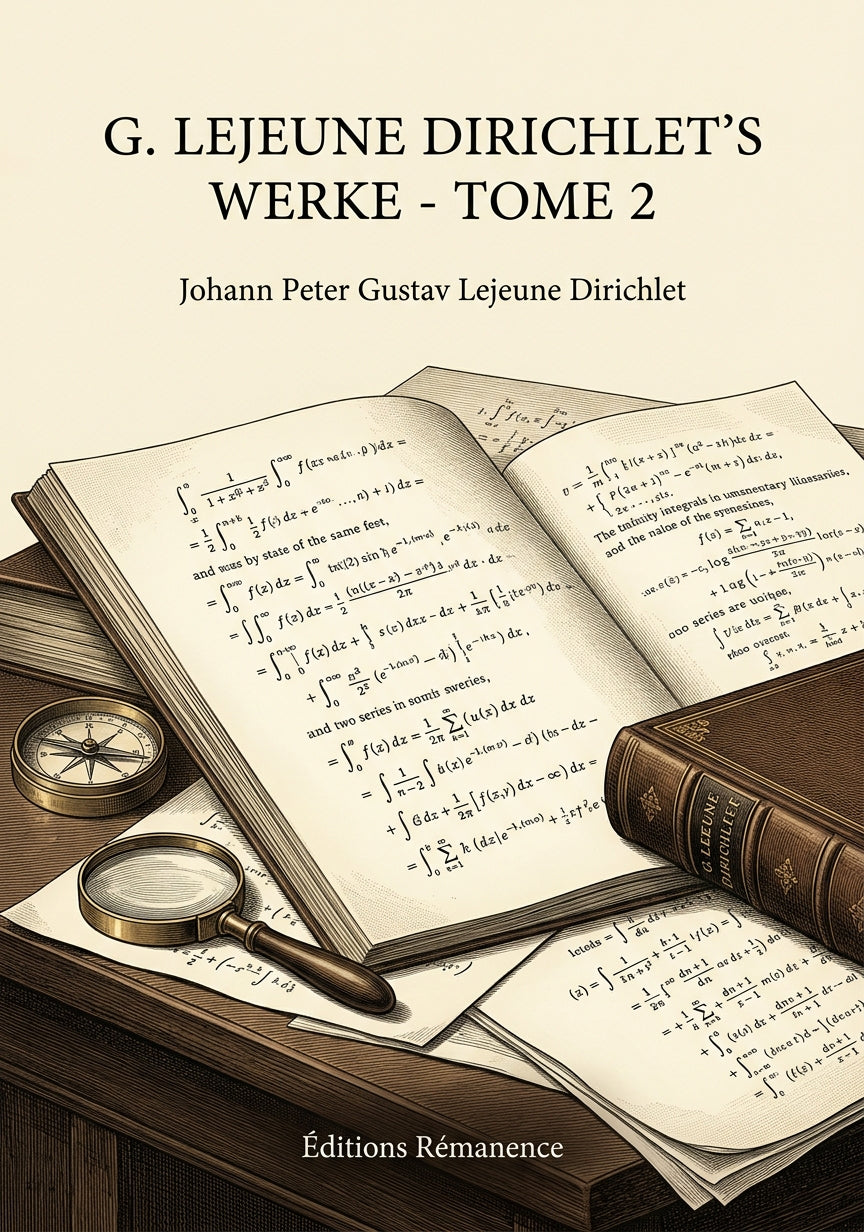 Livre G. Lejeune Dirichlet's Werke - Tome 2 par Johann Peter Gustav Lejeune Dirichlet - Couverture - Editions Remanence