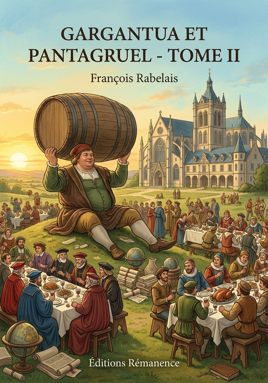 Livre Gargantua et Pantagruel - Tome II par François Rabelais - Couverture - Editions Remanence