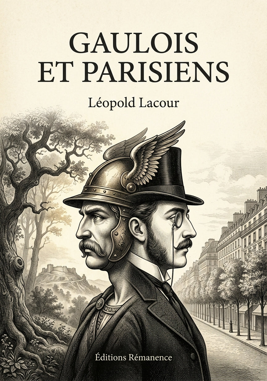 Livre Gaulois et Parisiens par Léopold Lacour - Couverture - Editions Remanence