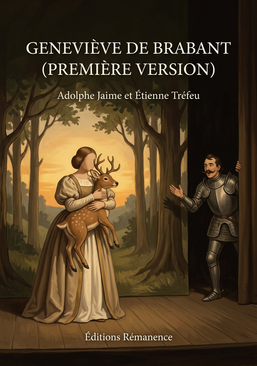 Livre Geneviève de Brabant (première version) par Adolphe Jaime et Étienne Tréfeu - Couverture - Editions Remanence