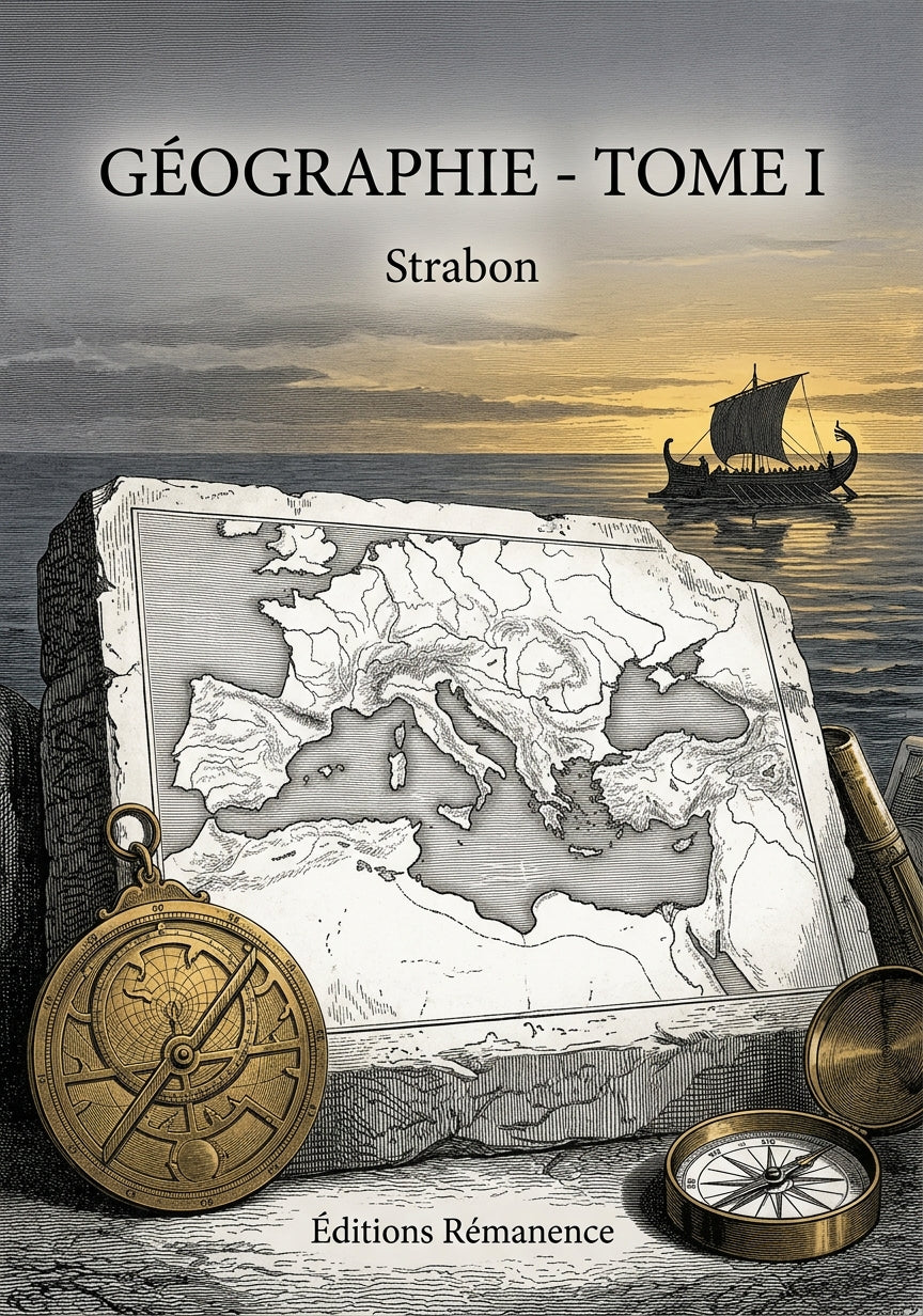 Livre Géographie - Tome I par Strabon - Couverture - Editions Remanence