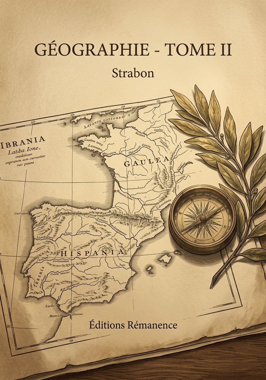 Livre Géographie - Tome II par Strabon - Couverture - Editions Remanence