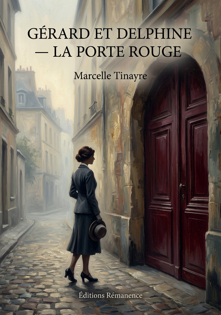 Livre Gérard et Delphine — La Porte rouge par Marcelle Tinayre - Couverture - Editions Remanence