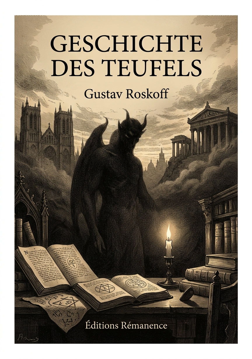 Livre Geschichte des Teufels par Gustav Roskoff - Couverture - Editions Remanence
