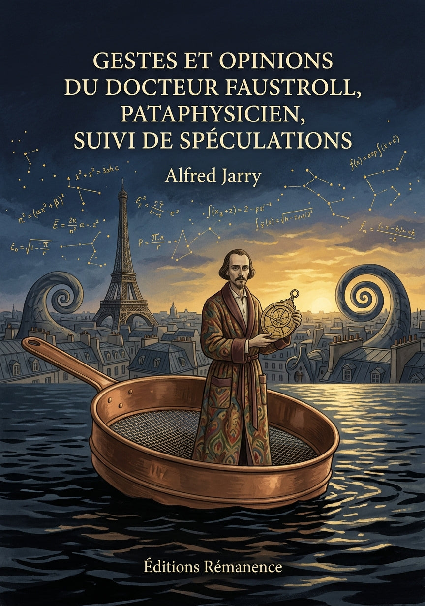 Livre Gestes et opinions du docteur Faustroll, pataphysicien, suivi de Spéculations par Alfred Jarry - Couverture - Editions Remanence