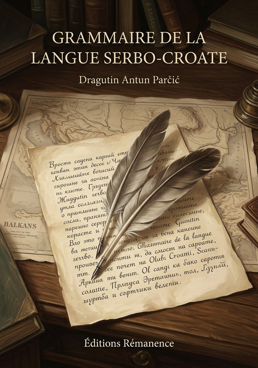 Livre Grammaire de la langue serbo-croate par Dragutin Antun Parčić - Couverture - Editions Remanence