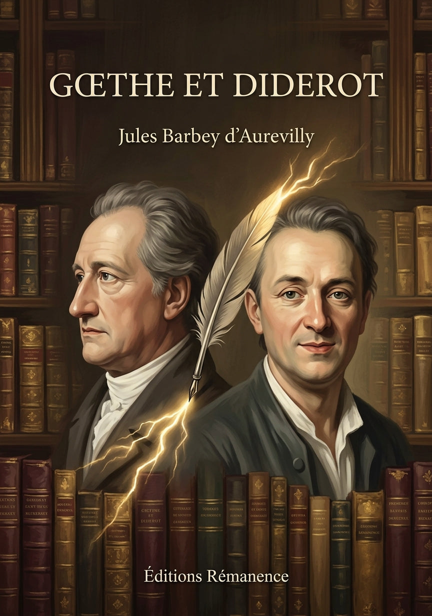 Livre Gœthe et Diderot par Jules Barbey d’Aurevilly - Couverture - Editions Remanence