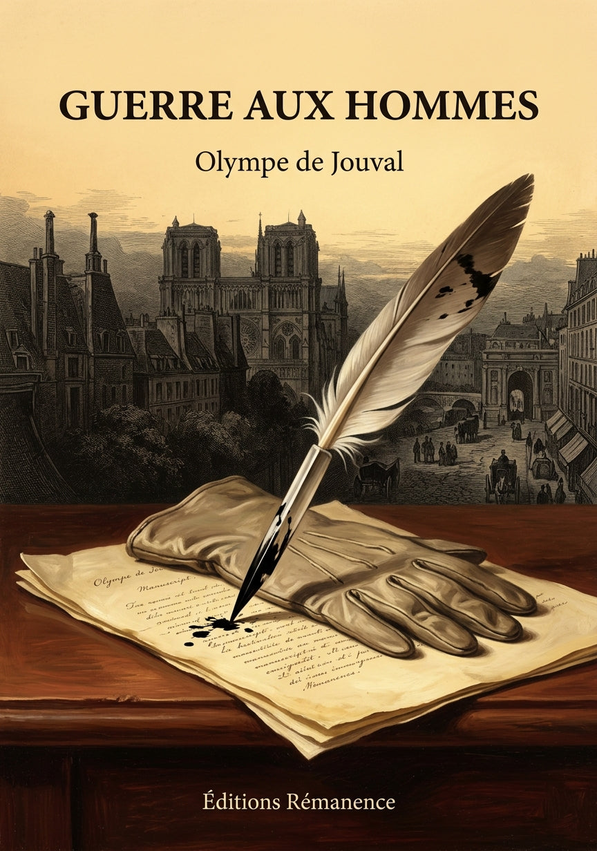 Livre Guerre aux hommes par Olympe de Jouval - Couverture - Editions Remanence