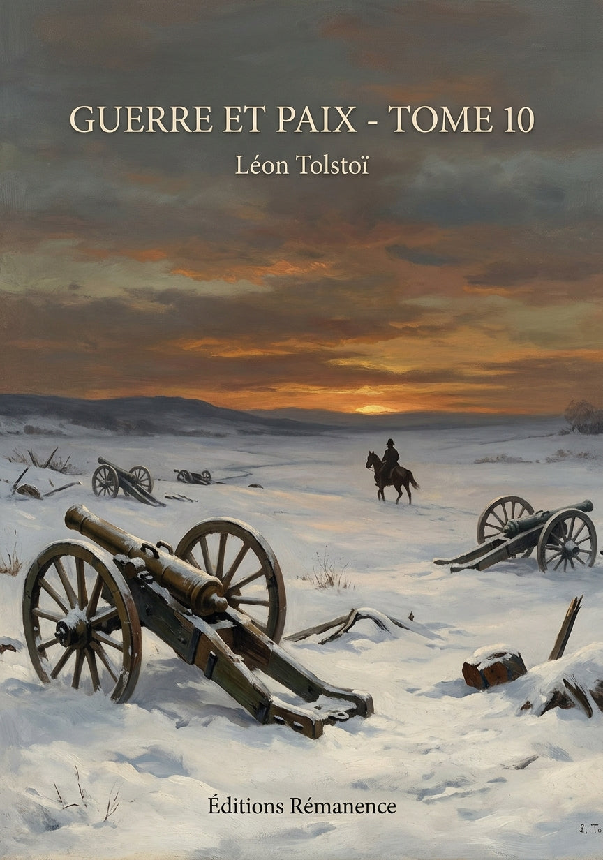 Livre Guerre et Paix - Tome 10 par Léon Tolstoï - Couverture - Editions Remanence