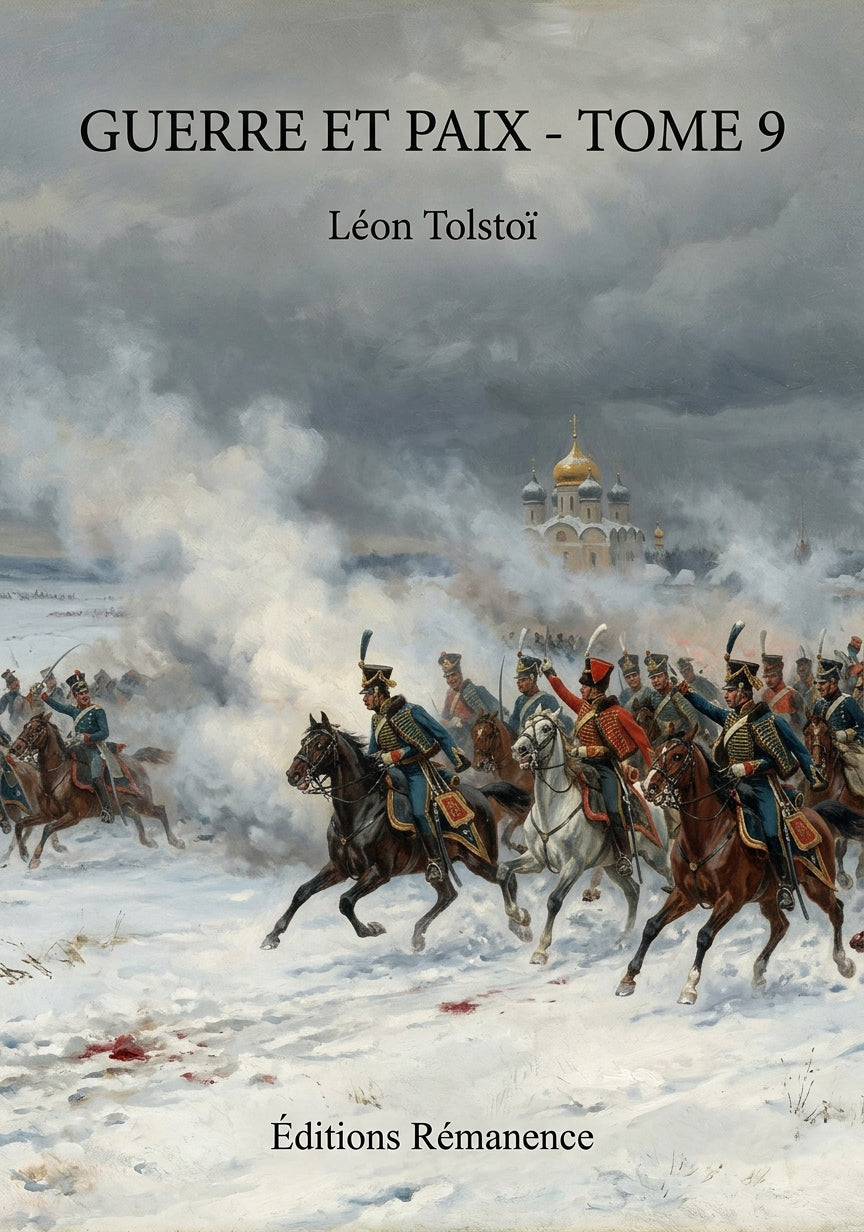 Livre Guerre et Paix - Tome 9 par Léon Tolstoï - Couverture - Editions Remanence