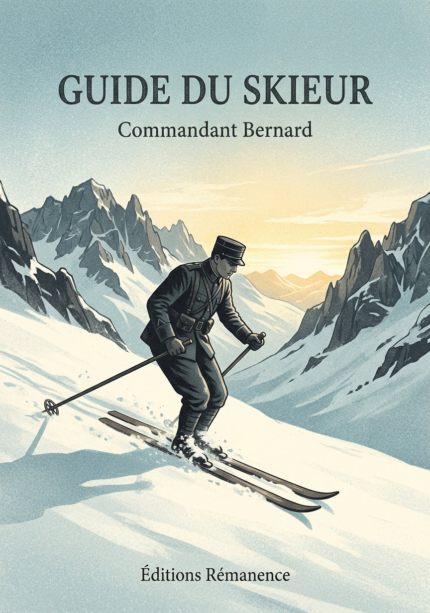 Livre Guide du skieur par Commandant Bernard - Couverture - Editions Remanence