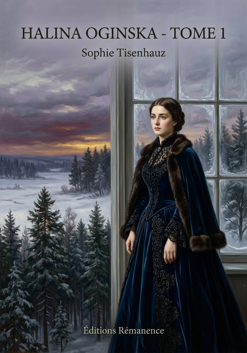 Livre Halina Oginska - Tome 1 par Sophie Tisenhauz - Couverture - Editions Remanence