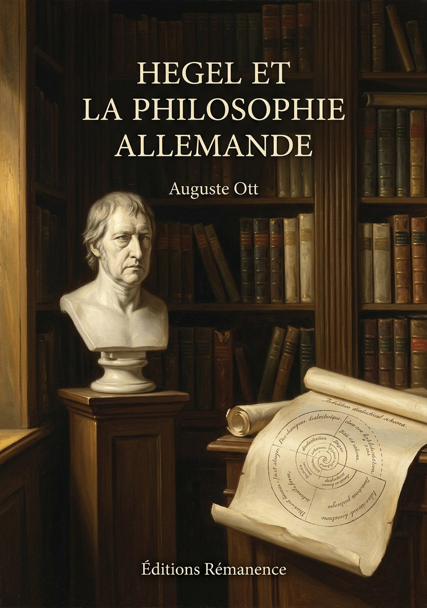 Livre Hegel et la Philosophie allemande par Auguste Ott - Couverture - Editions Remanence
