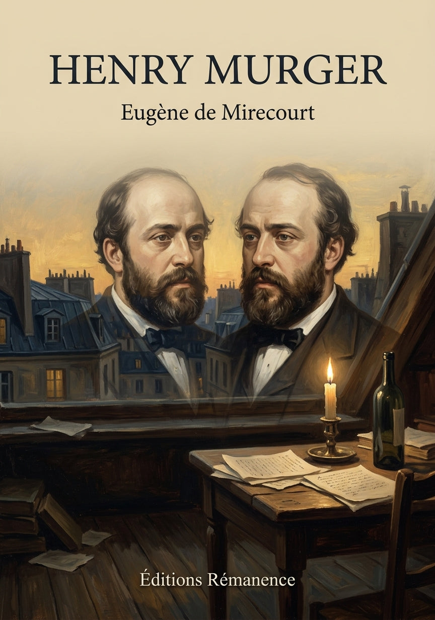 Livre Henry Murger par Eugène de Mirecourt - Couverture - Editions Remanence