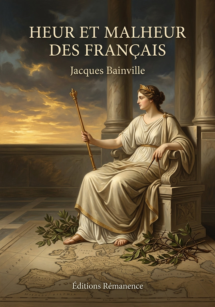 Livre Heur et malheur des Français par Jacques Bainville - Couverture - Editions Remanence
