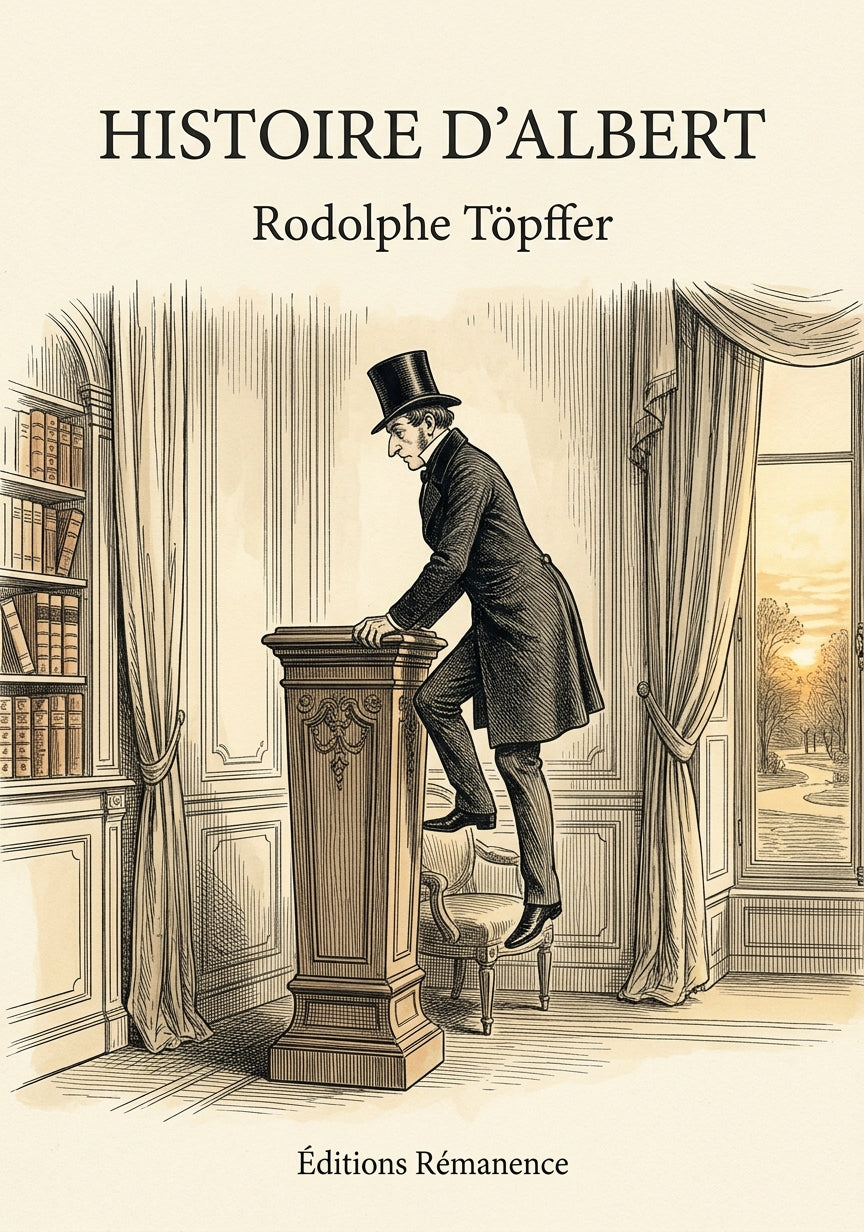 Livre Histoire d’Albert par Rodolphe Töpffer - Couverture - Editions Remanence