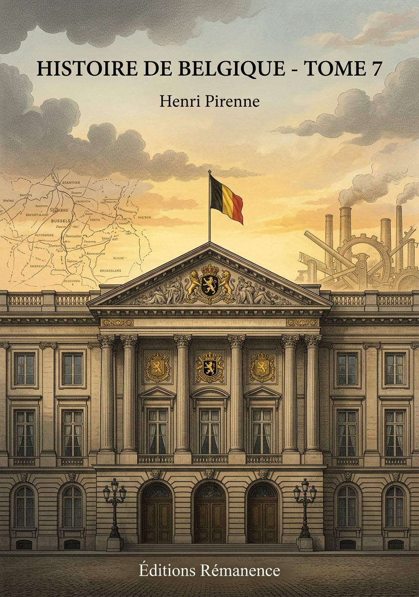 Livre Histoire de Belgique - Tome 7 par Henri Pirenne - Couverture - Editions Remanence