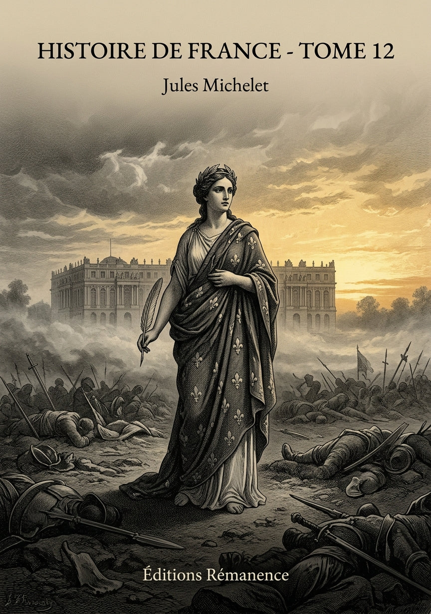 Livre Histoire de France - Tome 12 par Jules Michelet - Couverture - Editions Remanence