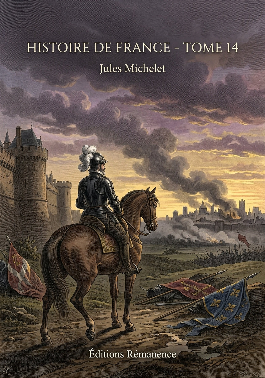 Livre Histoire de France - Tome 14 par Jules Michelet - Couverture - Editions Remanence