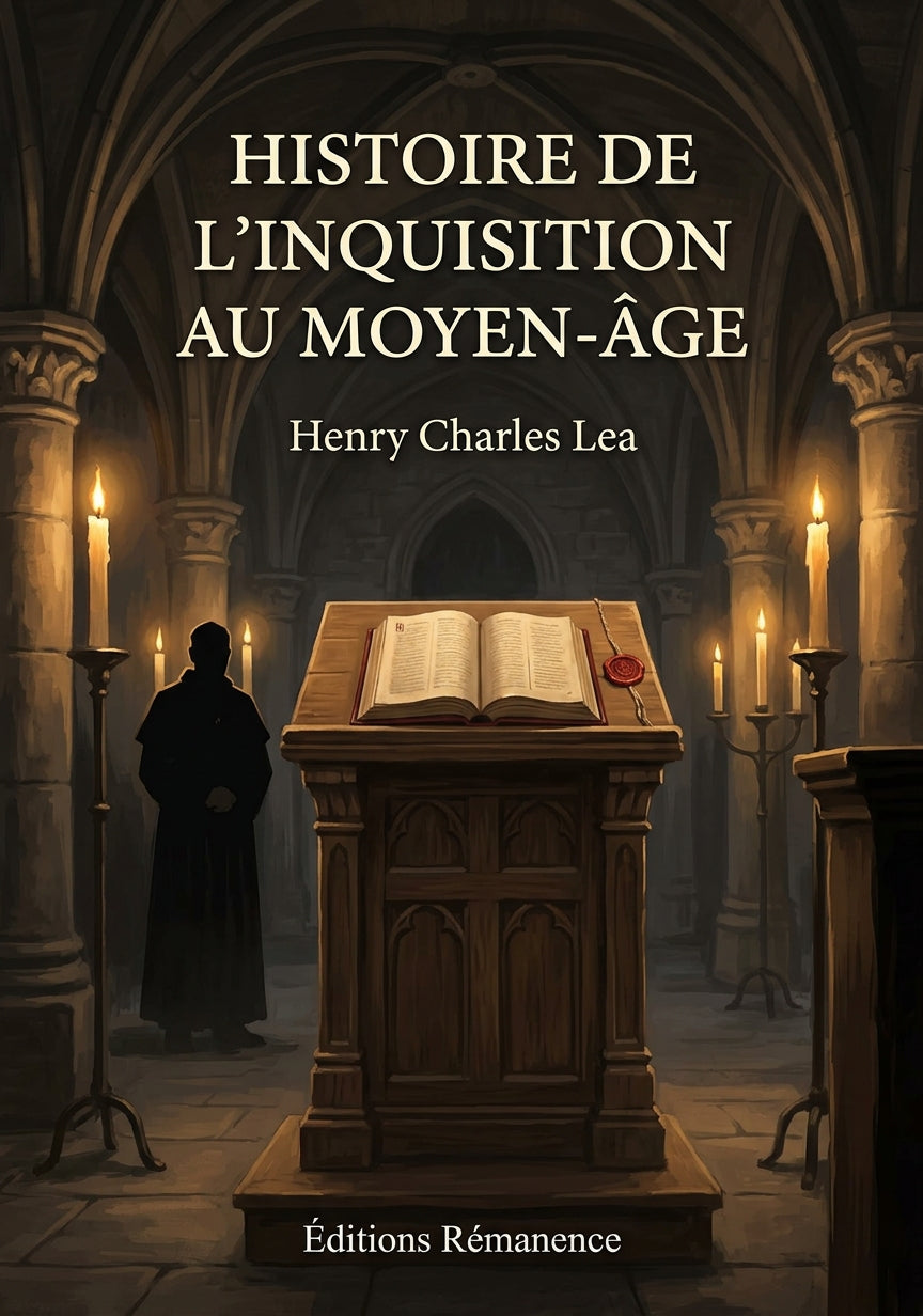 Livre Histoire de l'Inquisition au Moyen-âge par Henry Charles Lea - Couverture - Editions Remanence