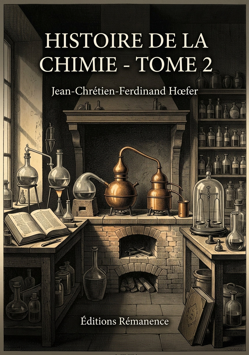 Livre Histoire de la chimie - Tome 2 par Jean-Chrétien-Ferdinand Hœfer - Couverture - Editions Remanence