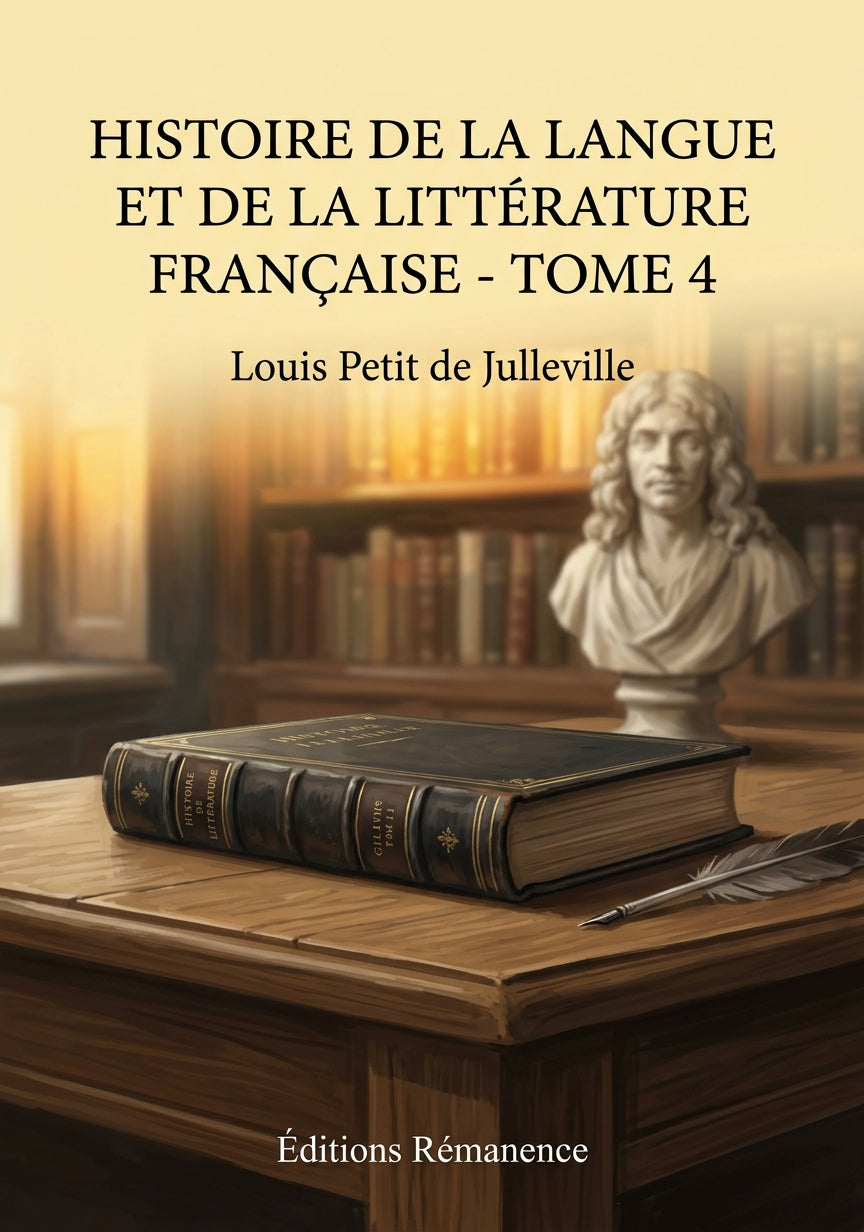 Livre Histoire de la langue et de la littérature française - Tome 4 par Louis Petit de Julleville - Couverture - Editions Remanence
