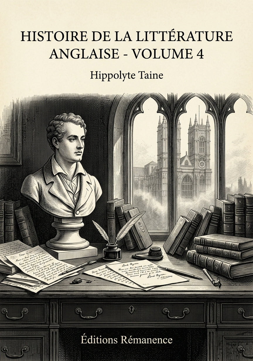 Histoire de la Littérature Anglaise - Volume 4 - Hippolyte Taine (Couverture)
