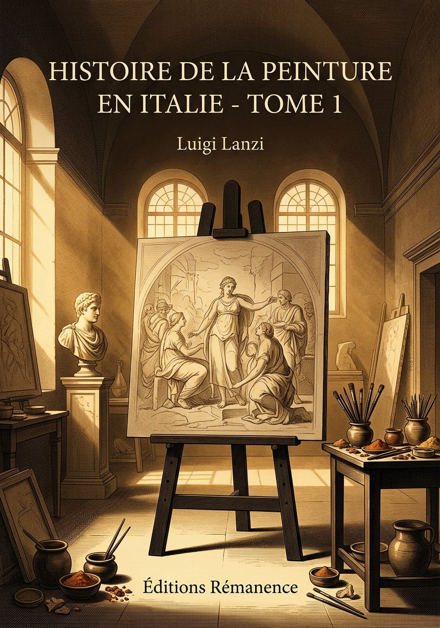 Livre Histoire de la peinture en Italie - Tome 4 par Luigi Lanzi - Couverture - Editions Remanence