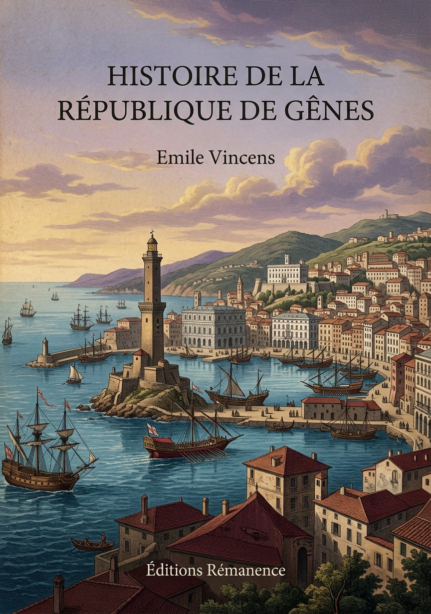 Histoire de la République de Gênes - Emile Vincens (Couverture)