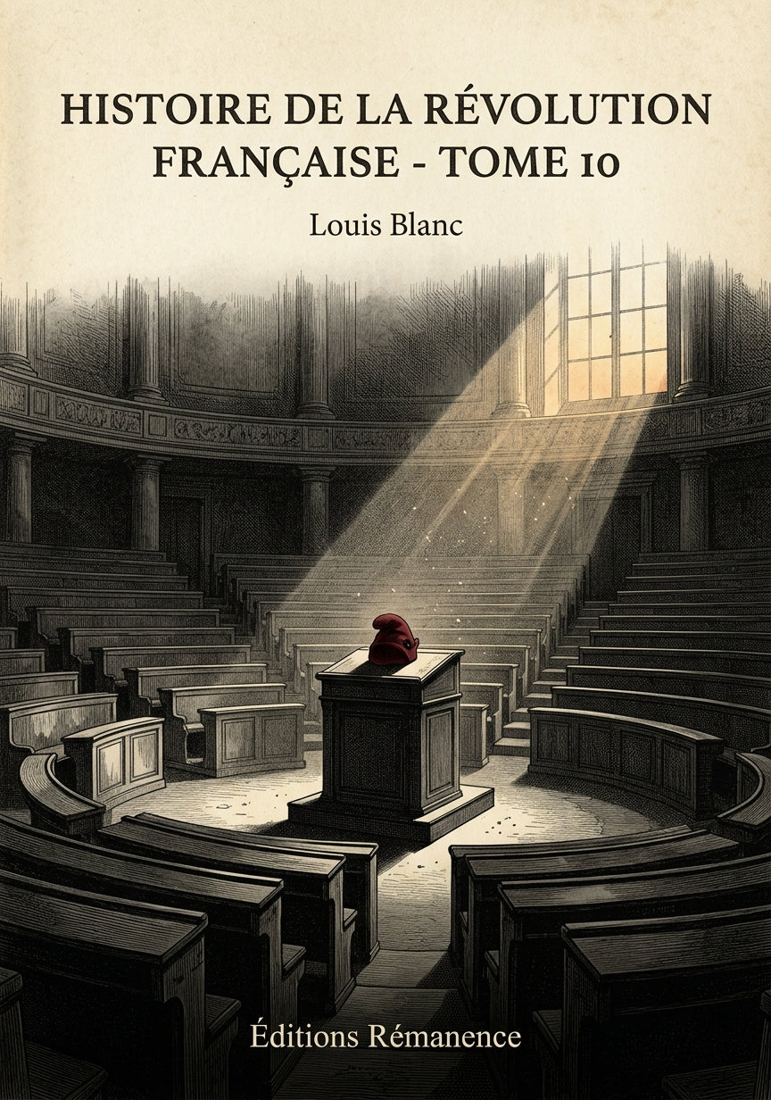 Livre Histoire de la Révolution française - Tome 10 par Louis Blanc - Couverture - Editions Remanence