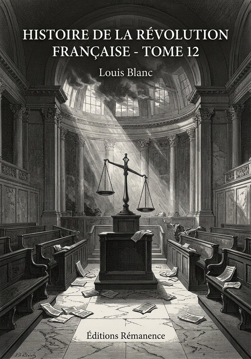Livre Histoire de la Révolution française - Tome 12 par Louis Blanc - Couverture - Editions Remanence