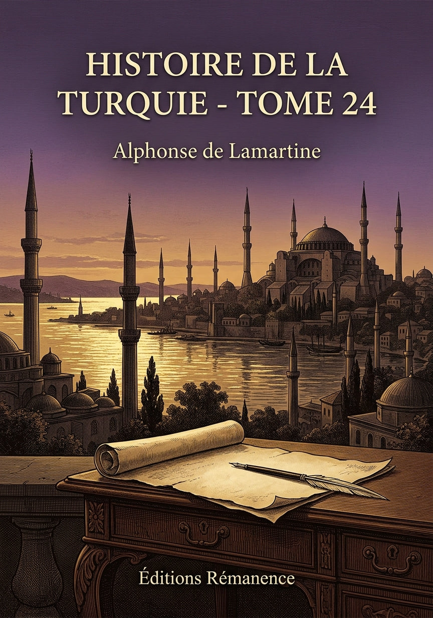 Livre Histoire de la Turquie - Tome 24 par Alphonse de Lamartine - Couverture - Editions Remanence
