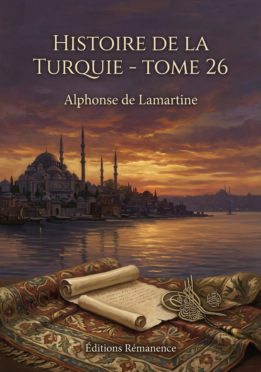 Livre Histoire de la Turquie - Tome 26 par Alphonse de Lamartine - Couverture - Editions Remanence