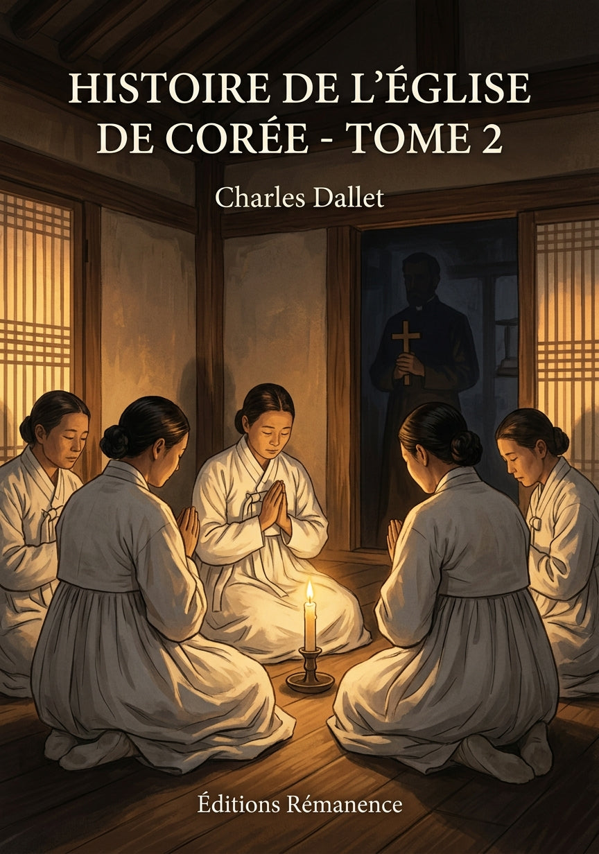 Livre Histoire de l’Église de Corée - Tome 2 par Charles Dallet - Couverture - Editions Remanence