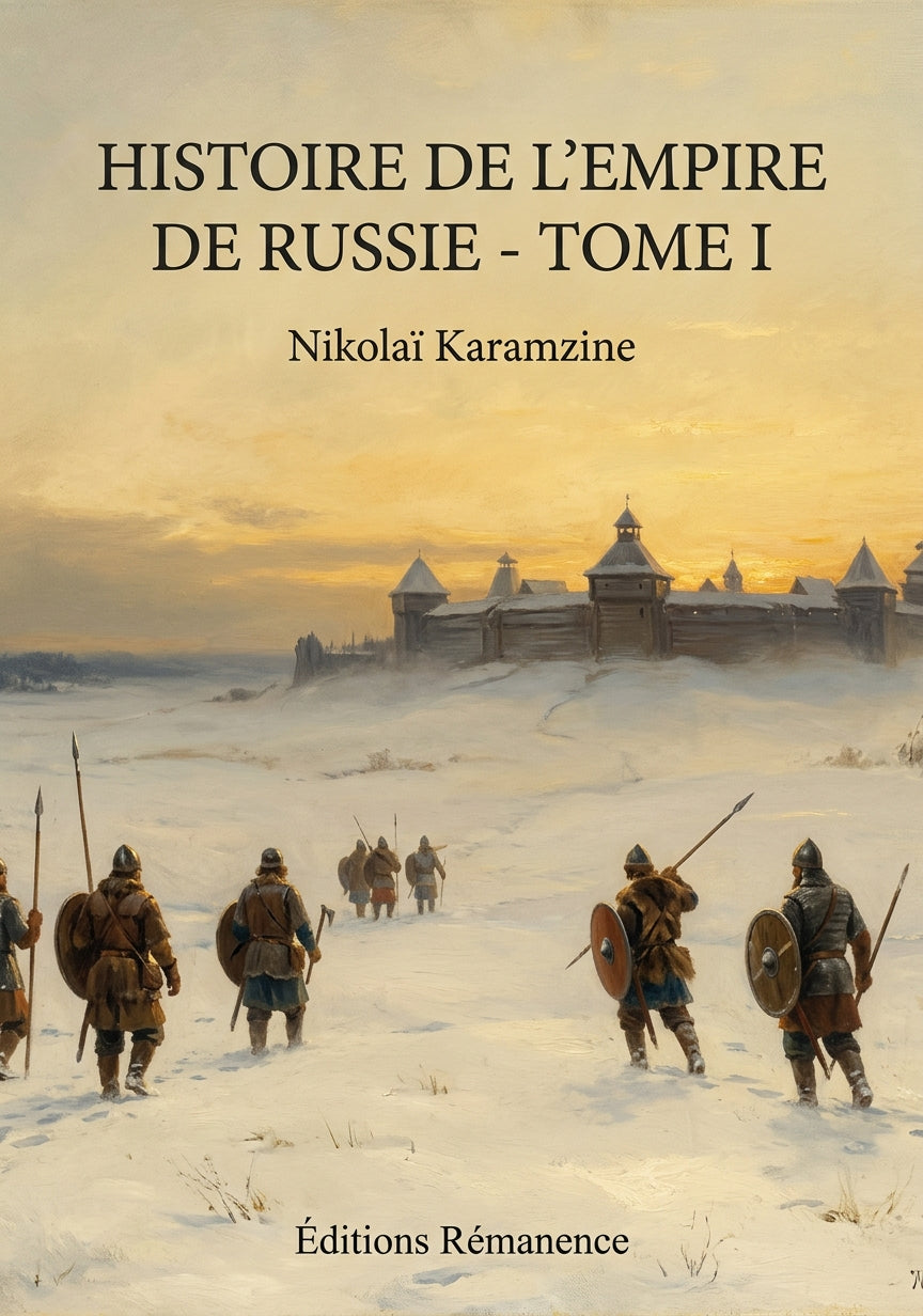Livre Histoire de l’empire de Russie - Tome I par Nikolaï Karamzine - Couverture - Editions Remanence