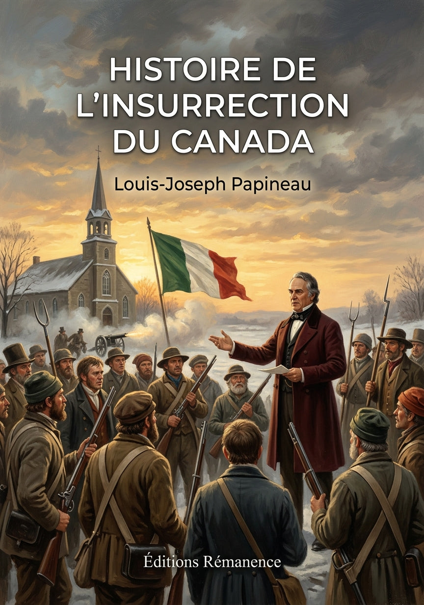 Livre Histoire de l’insurrection du Canada par Louis-Joseph Papineau - Couverture - Editions Remanence