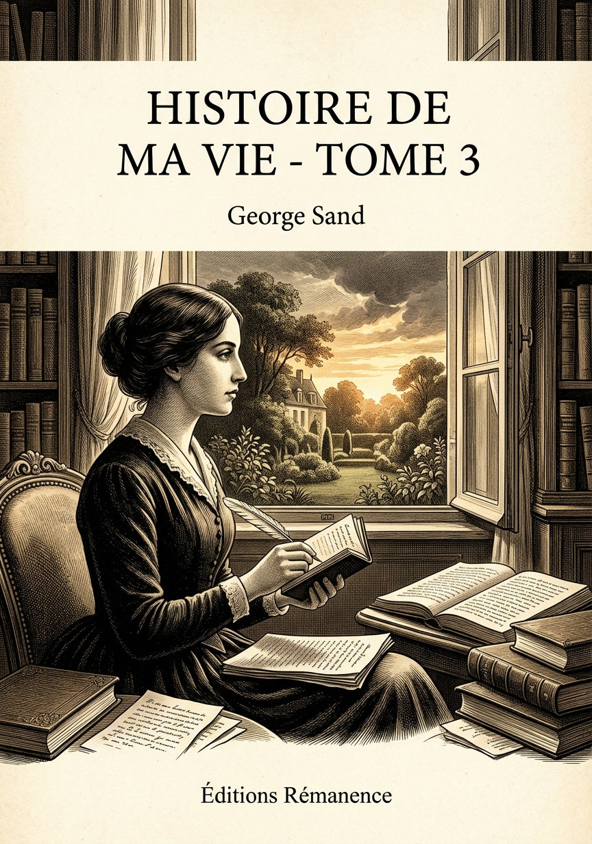 Livre Histoire de ma vie - Tome 3 par George Sand - Couverture - Editions Remanence