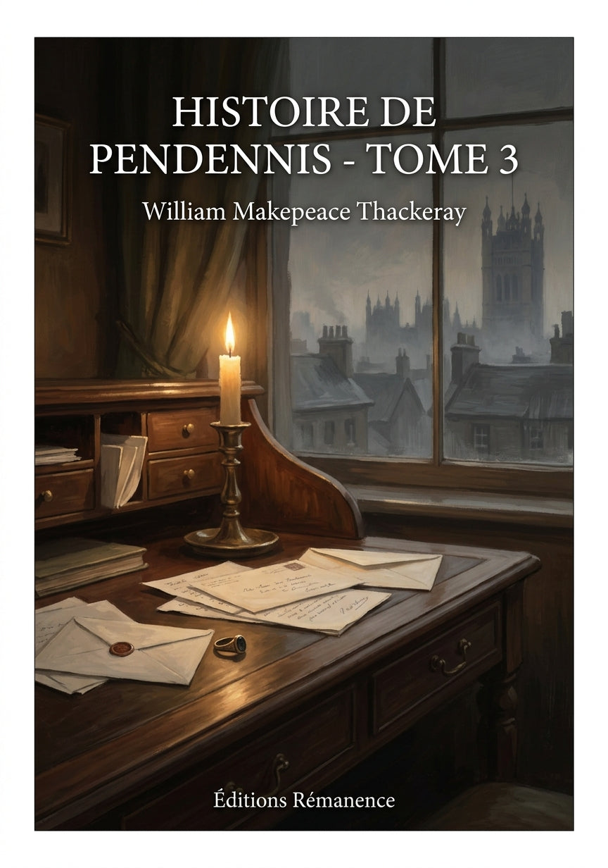 Livre Histoire de Pendennis - Tome 3 par William Makepeace Thackeray - Couverture - Editions Remanence
