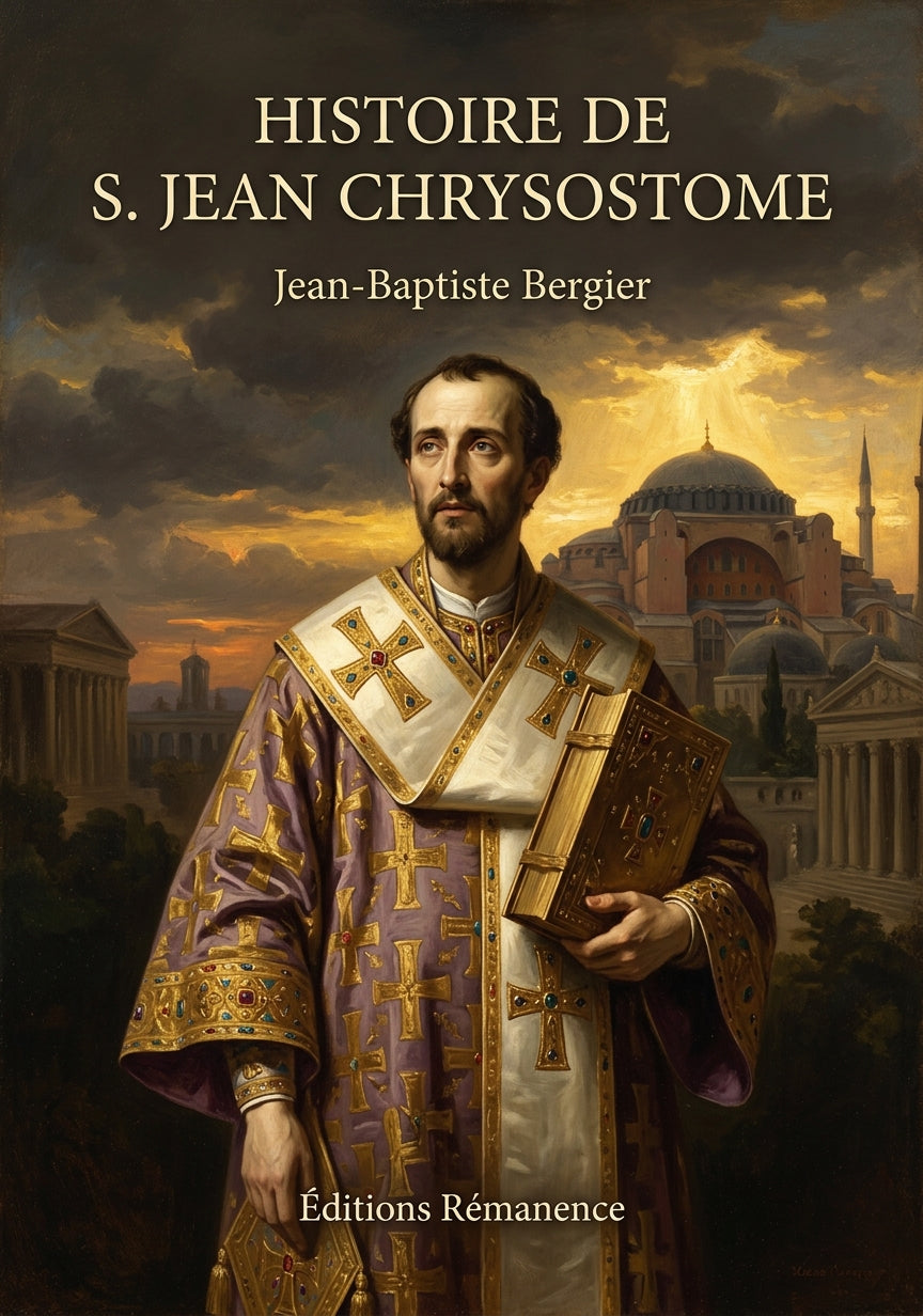 Livre Histoire de S. Jean Chrysostome par Jean-Baptiste Bergier - Couverture - Editions Remanence