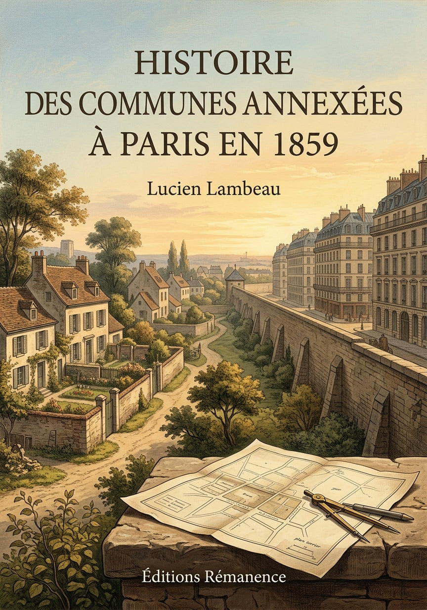 Livre Histoire des communes annexées à Paris en 1859 par Lucien Lambeau - Couverture - Editions Remanence
