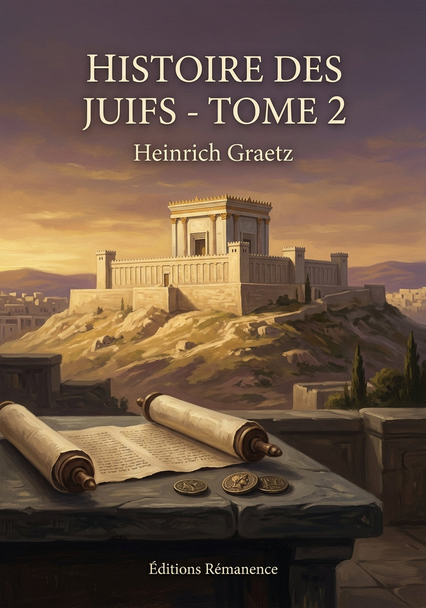 Livre Histoire des Juifs - Tome 2 par Heinrich Graetz - Couverture - Editions Remanence