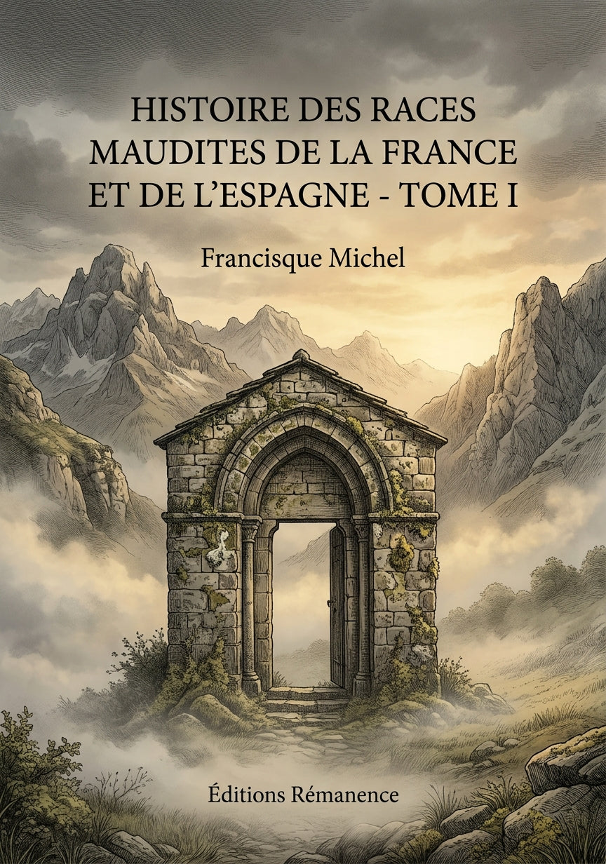 Livre Histoire des races maudites de la France et de l’Espagne - Tome I par Francisque Michel - Couverture - Editions Remanence