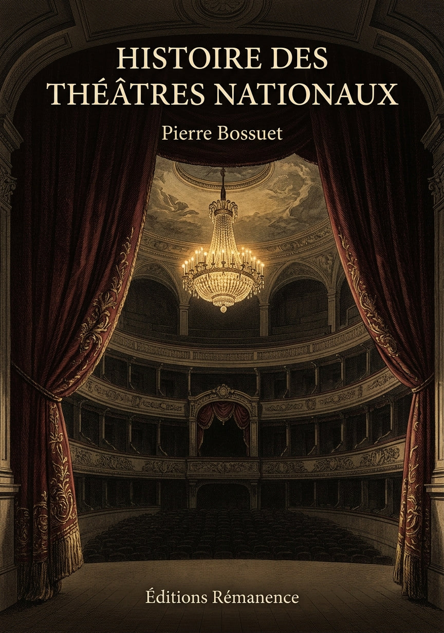 Livre Histoire des théâtres nationaux par Pierre Bossuet - Couverture - Editions Remanence
