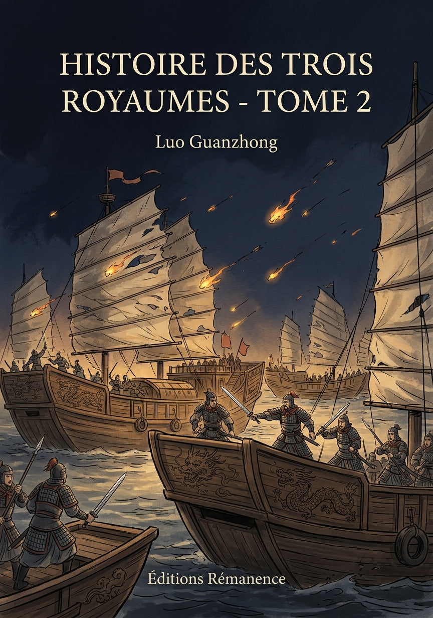 Livre Histoire des Trois Royaumes - Tome 2 par Luo Guanzhong - Couverture - Editions Remanence