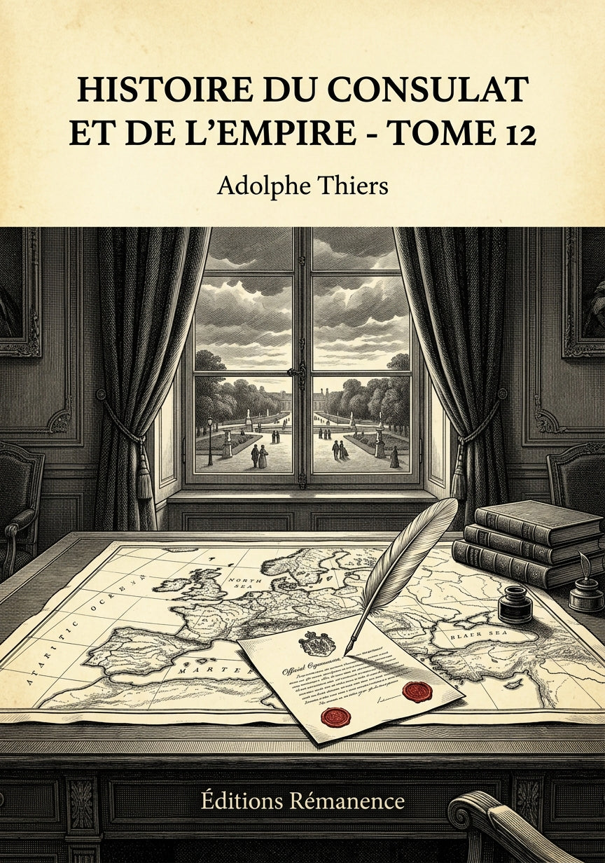 Livre Histoire du Consulat et de l’Empire - Tome 12 par Adolphe Thiers - Couverture - Editions Remanence