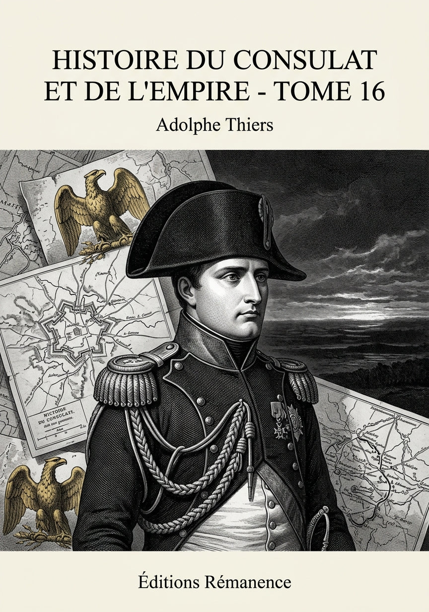 Livre Histoire du Consulat et de l’Empire - Tome 16 par Adolphe Thiers - Couverture - Editions Remanence
