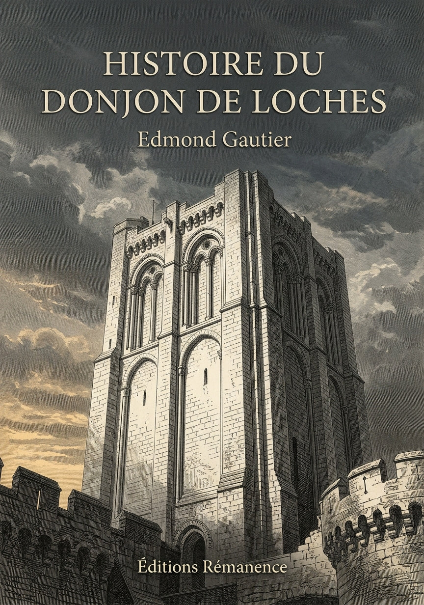 Livre Histoire du donjon de Loches par Edmond Gautier - Couverture - Editions Remanence