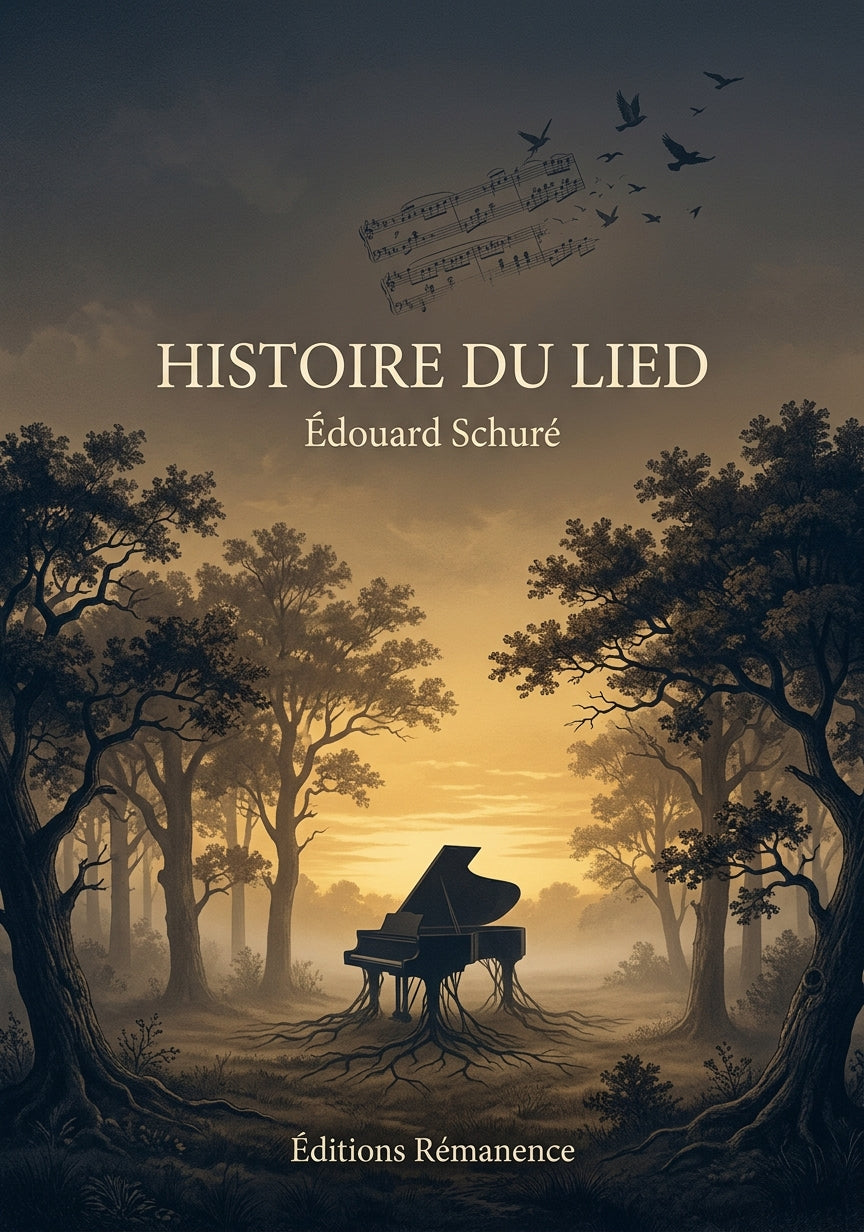 Livre Histoire du lied par Édouard Schuré - Couverture - Editions Remanence